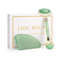 Massageador Facial Jade Roller + Gua Sha