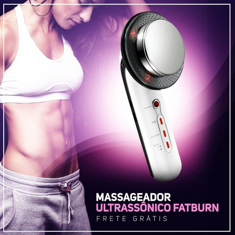 Massageador Ultrassônico p/ Queima Gordura FatBurn – 3 em 1 (Bivolt)