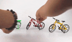 Mini Bicicleta de Dedo de Metal