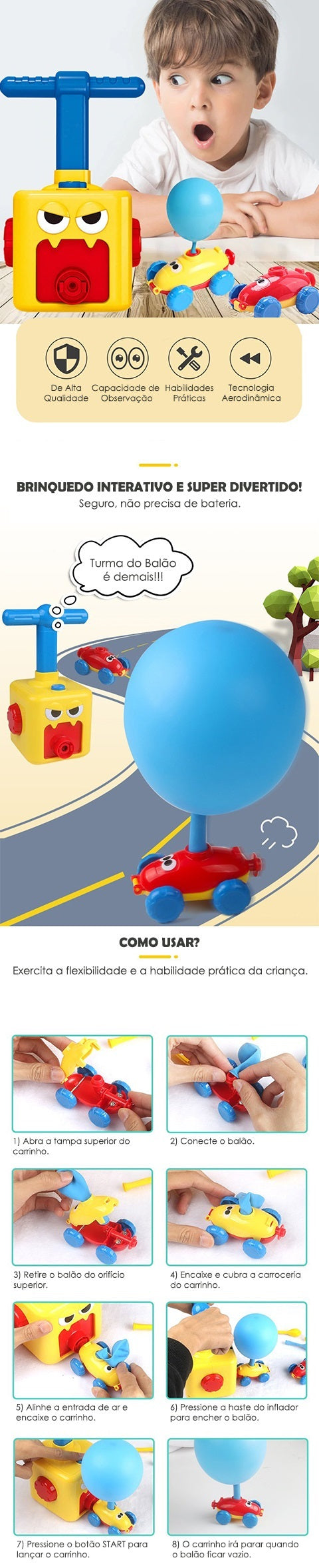Brinquedo Turma do Balão, Interativo e Divertido