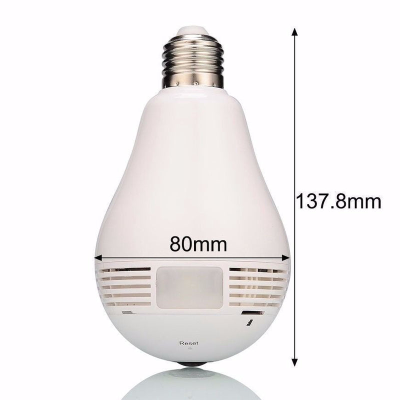 Lâmpada LED com câmera embutida 1080p Wi-Fi – SpyLED360™