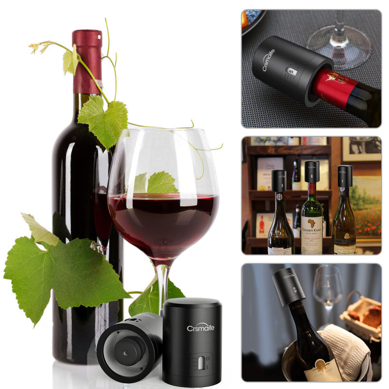 Rolha Inteligente de Vinho à Vácuo – Aroma Preservado