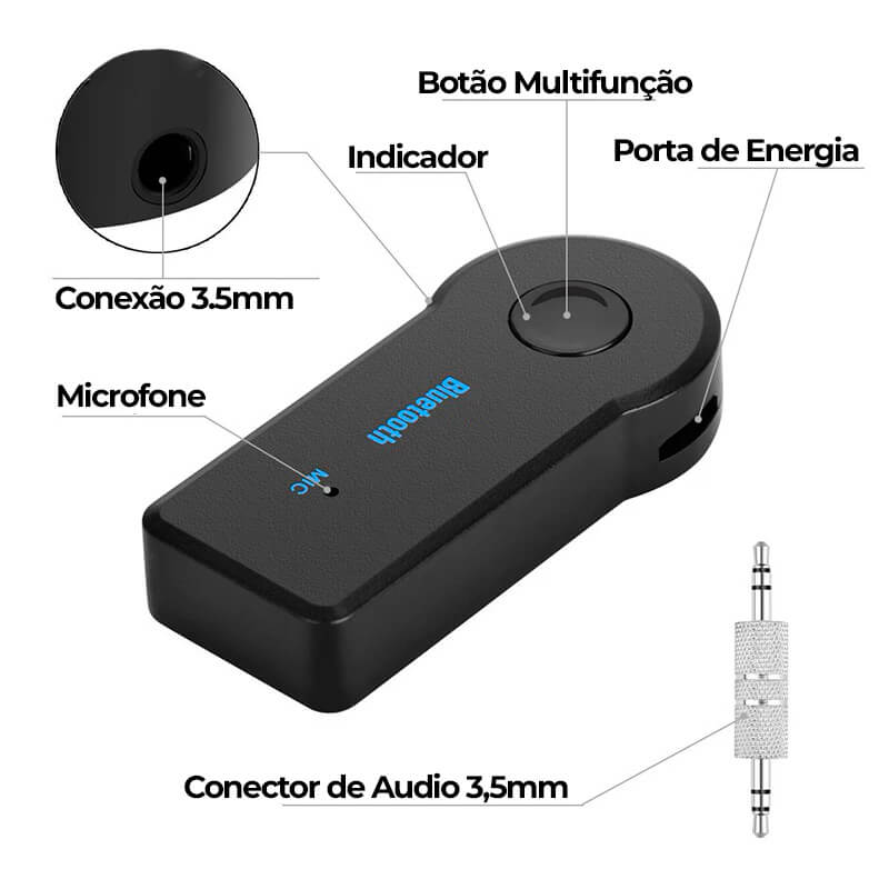 MAXSOUND® - Adaptador Bluetooth